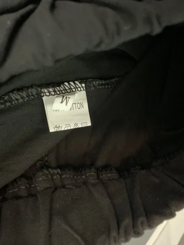 222 Simple classy black cotton pants - Image 3