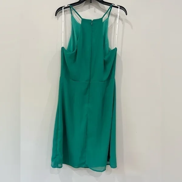 NWT Lulus Best‎ Wishes Women's Dress Tulip Teal Green Size Medium - Image 2
