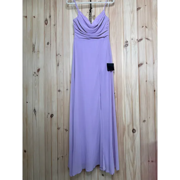 NWT Lulus Notorious Poise Lavender Sleeveless Cowl Neck Maxi Dress Bridesmaid S - Image 2