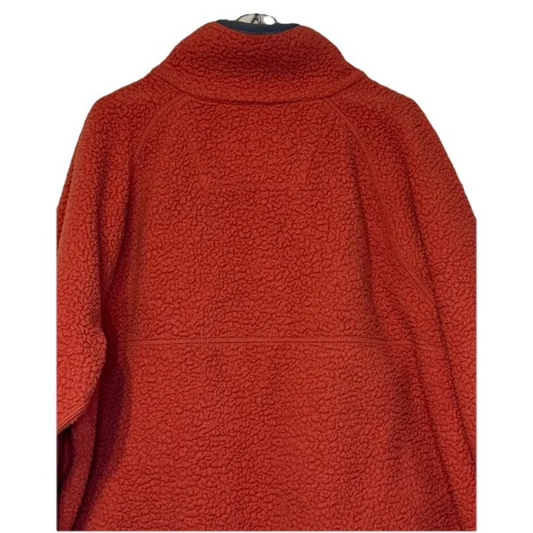 Carhartt Women's Fleece Pullover Sherpa 1/4 Snap Relaxed Fit 0J4991-W Orange XXL - Image 10