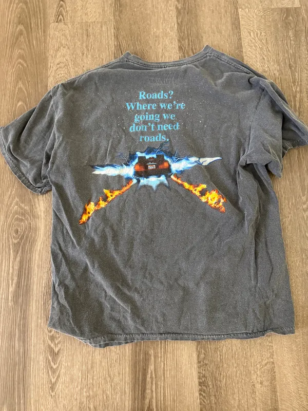 Back to the Future Graphic Tee Gray Size M - Image 2