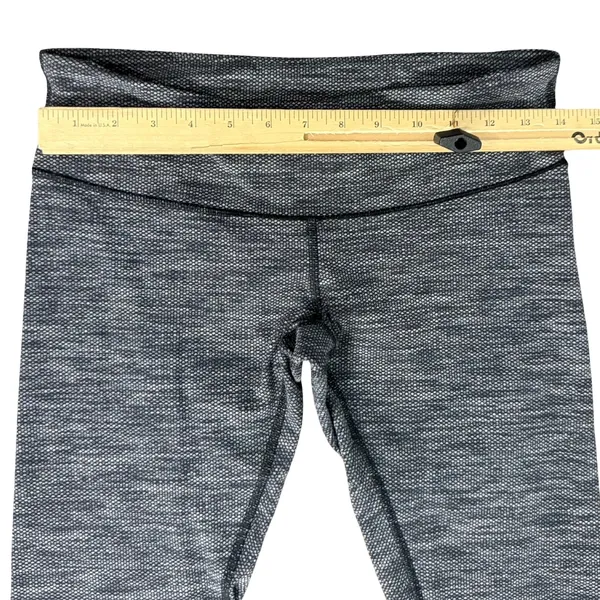 Lululemon Black Gray Circles Wunder Under Coco Pique Low Rise Leggings size 6 - Image 5