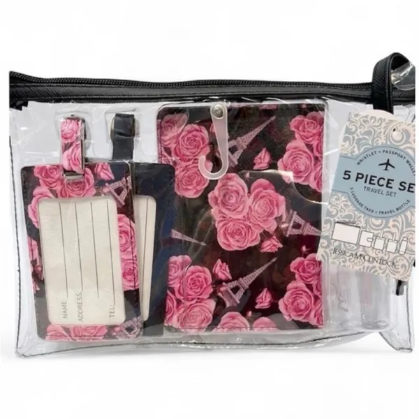 NWT Paris Eiffel Tower Passport Case & Luggage Tag Set - Image 8