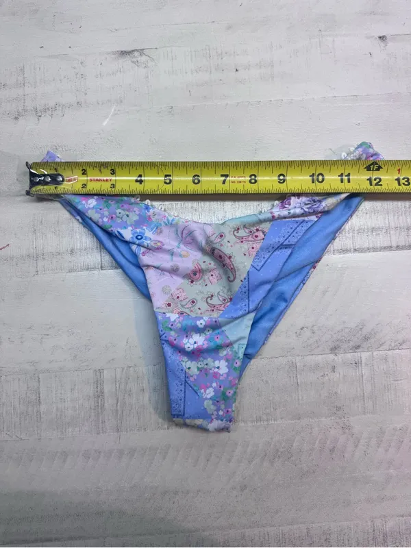 Capittana Dora Patchwork Swimsuit Bikini bottoms size small NWT Blue - Image 4