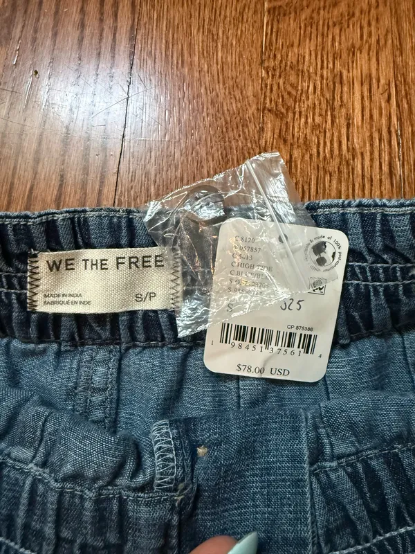 Free People Denim Mini Skirt - Image 3