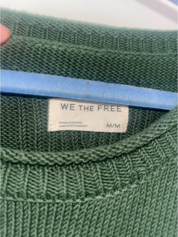 Free People We The Free Ella Roll-Neck Cotton Knit Sweater - Image 3