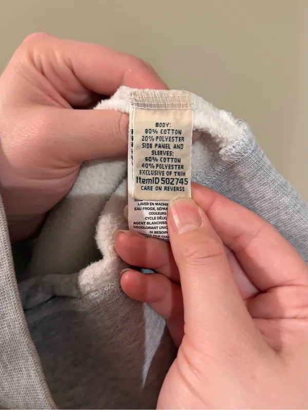 L.L. Bean Gray Quilted Quarter-Zip Pullover - Image 10