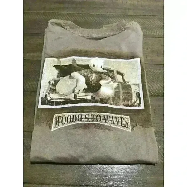 *New* Donald Duck Woodies to Waves ‎ Light Brown T-shirt Sz L - Image 8