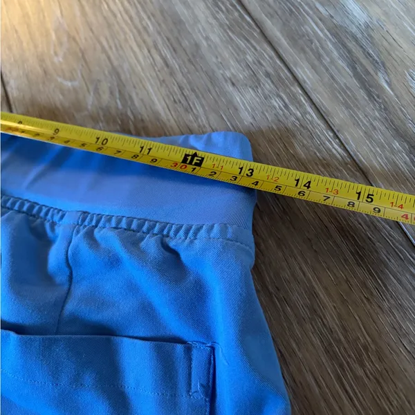 Mandala Nine Pocket Cargo Scrub Pants Ceil Blue Size XS Petite - Image 8