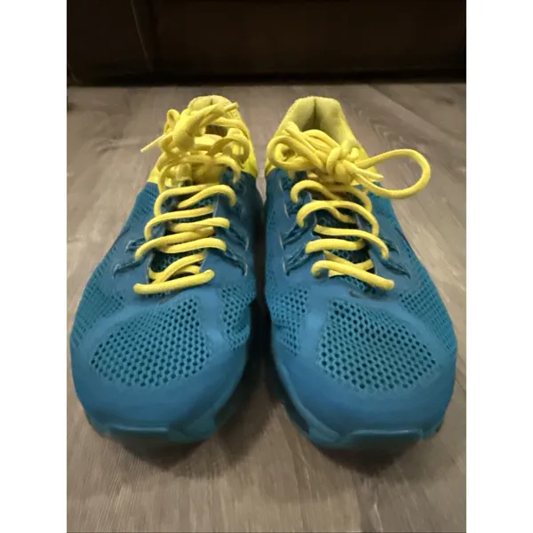 Nike Air Max‎ 2013 Women's Size 8.5 Running Shoes Teal Yellow - Image 3