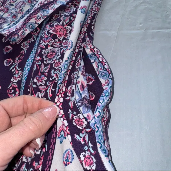 Ellen Tracy Purple and Pink Casual‎ Sundress - Image 4