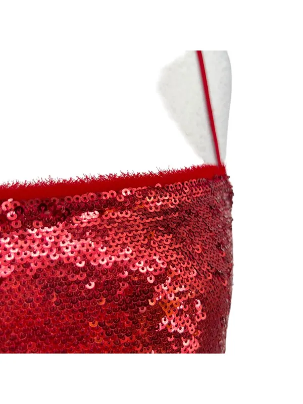 Free People Intimately Time To Shine Glam Red Sequin Mini Slip Dress Size Small - Image 3
