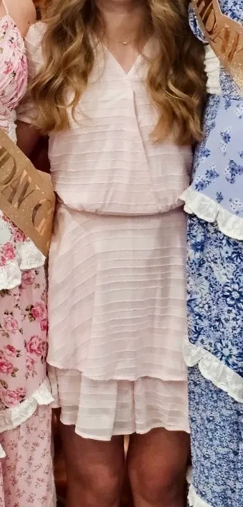 Francesca's pink textured romper - Image 2