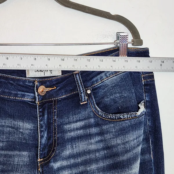 Daytrip Lynx Distressed Cropped Flare Jeans Size 32 - Image 6