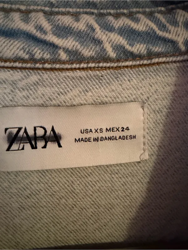 Zara | Long Sleeve Denim Maxi Dress, XS - Image 6