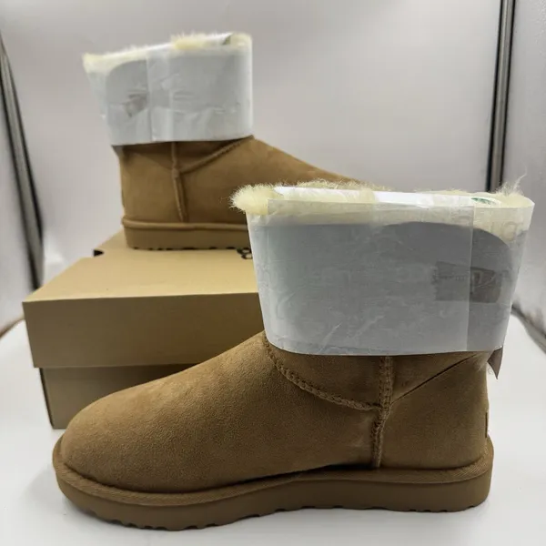 New 100% UGG Brand 1016501 Mini Bailey Bow II Women's Boots Shoes Chestnut - Image 3
