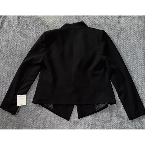 Calvin Klein Women's Black Open‎ Front Blazer Jacket Size 12 NWT - Image 5