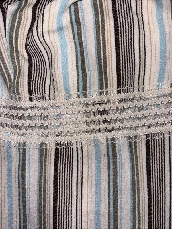 Speechless Striped Spaghetti Strap Dress - Blue, White & Tan - Image 3