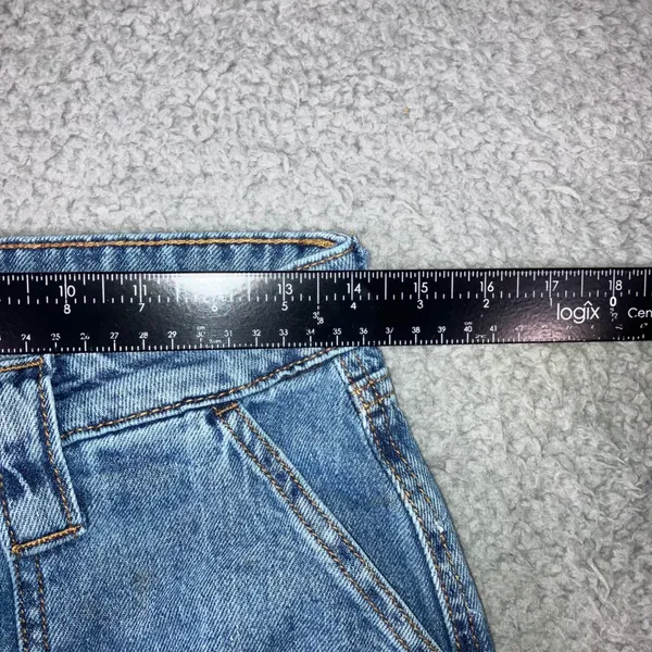 Wild Fable High Rise Cargo Jeans 6 28X30 Blue Streetwear Wide Leg Utility - Image 8