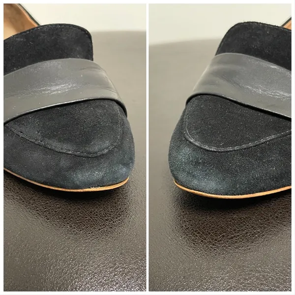 Ugg Black Jonette Suede Leather Flats 6 Almond Toe *No Box* - Image 11