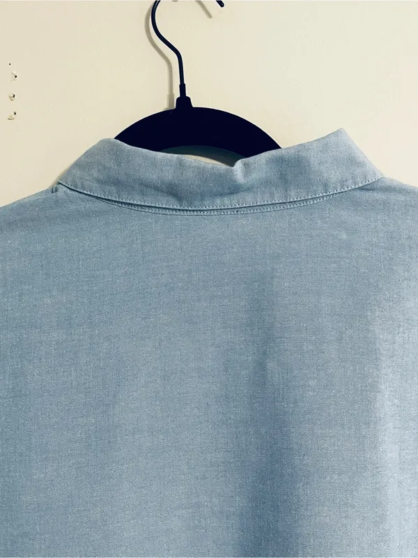 Vtg Koret City Blues Chambray Shirt 18W Embroidery Beads Crochet 90’s Teacher - Image 15