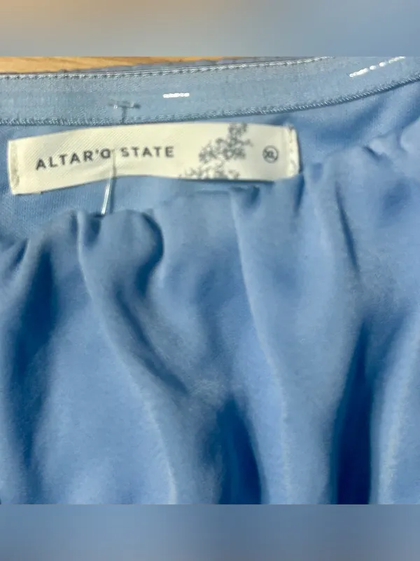 Altar'd State dusty Blue Mini Dress Ladies/jrs XL - Image 2