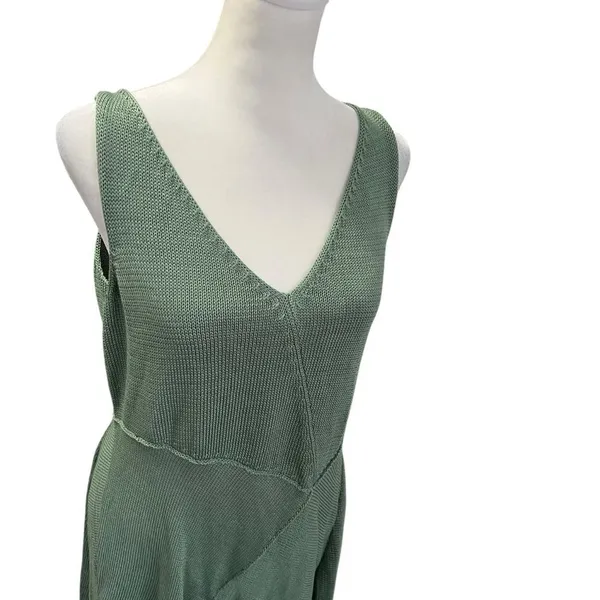 NWT Peruvian Connection Portobello Pima Cotton Dress Sage M - Image 3