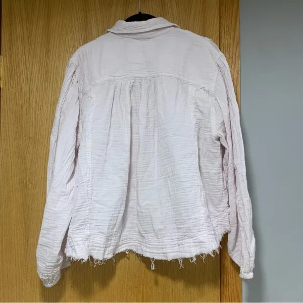 Industry Republic Clothing Light Pink Pullover Cotton Top - Size Large - Image 2