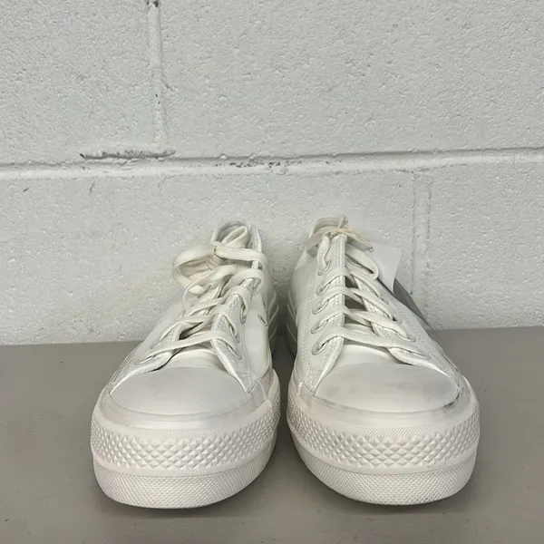 Converse sz8.5 all white CT ox lift platform sneaker 564429c solid shoe - Image 2