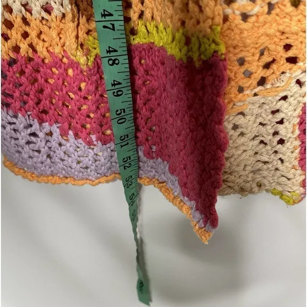 NWOT Free People Chasing Rainbows Long Cardigan Duster Crochet Size XS/S - Image 6