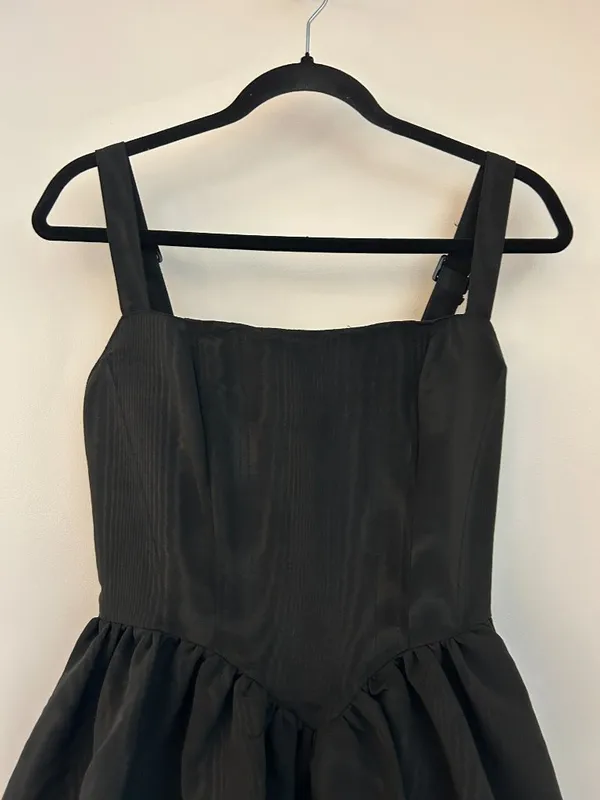 Sugar Thrillz Magic Moves Corset Basque Waist Peplum Dress Goth in Black Size M - Image 5