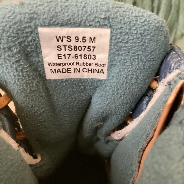 Sperry Teal Women’s Salt Water Quilted Duck Boots‎ Waterproof - Image 4