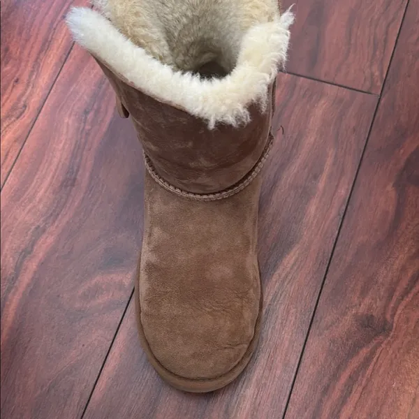 UGG Brown Shearling-Lined Boots - Image 2