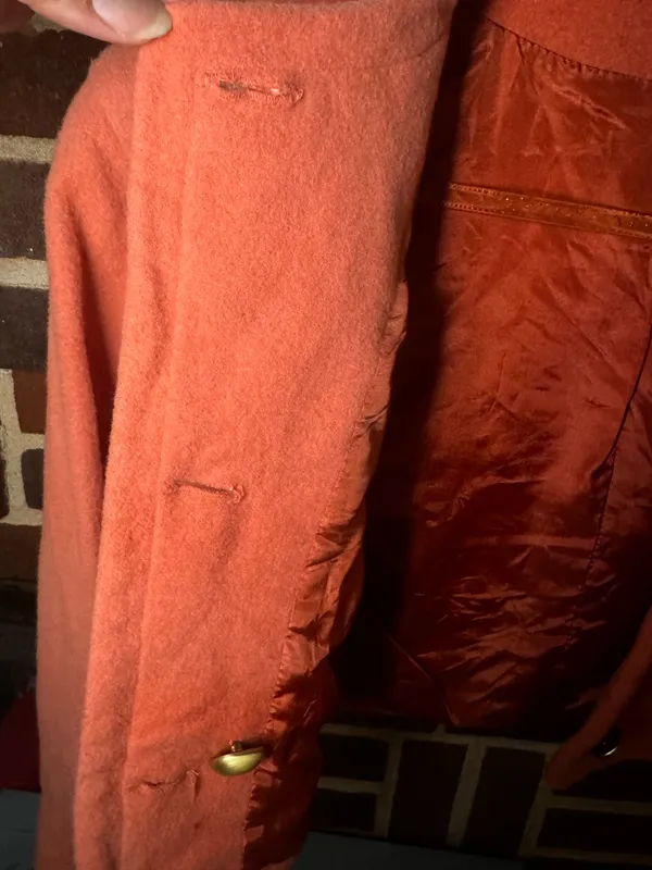 Vintage Hunt Club Cropped Coral Cardigan - Image 8