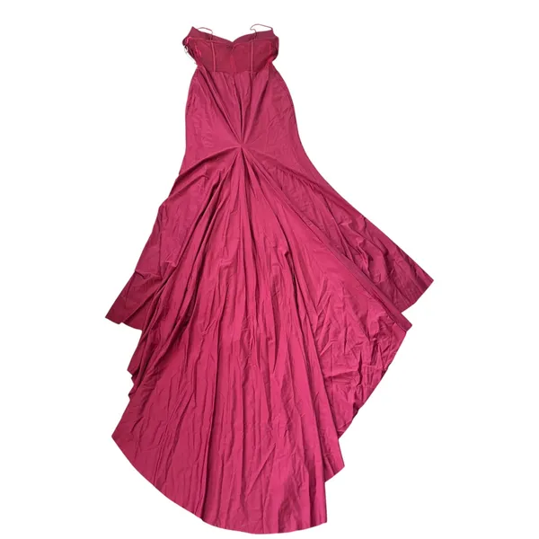 NEW Portia and Scarlett PS22180 Cowl Evening Gown Deep Red - Image 4