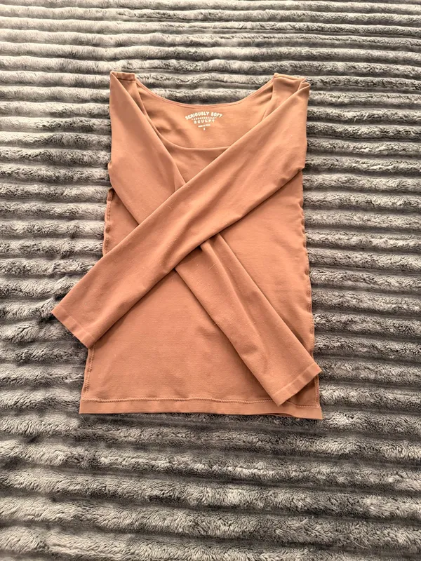 Aeropostale Top Long Sleeve Brown - Image 4