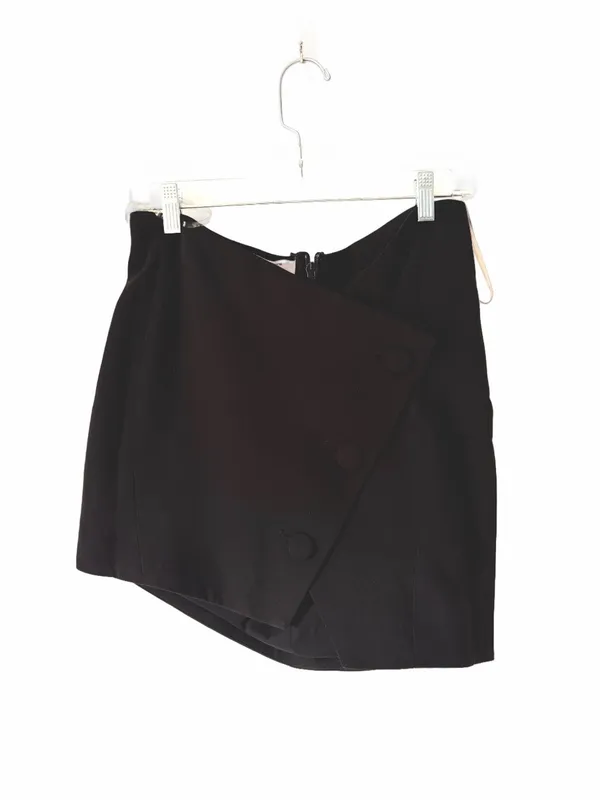 House of CB Ramirez Crepe Black Mini Skirt Button Down size medium - Image 2