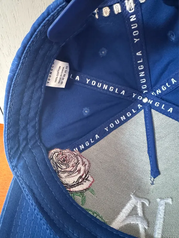 YoungLA SnapBack Hat Blue - Image 5