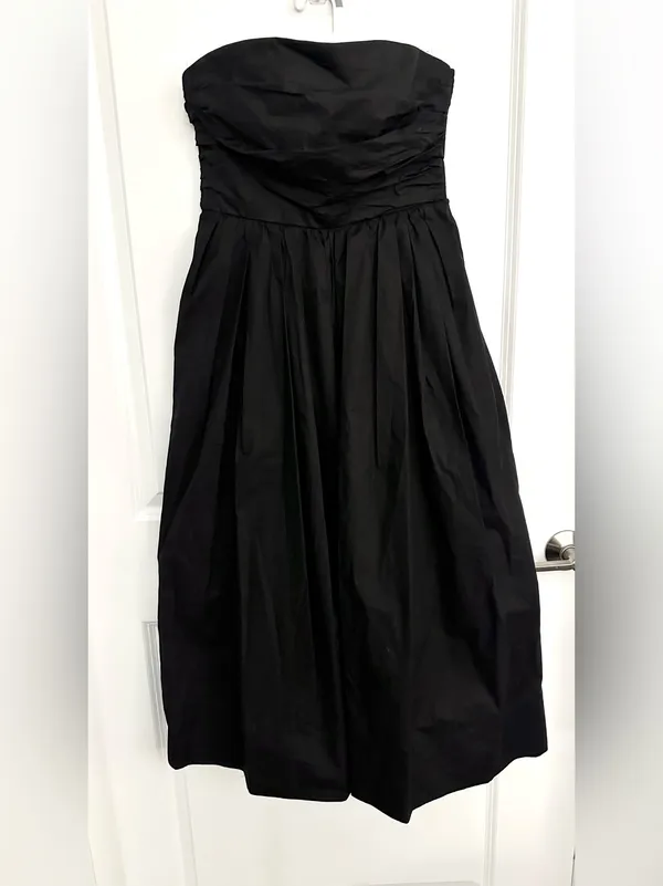 A.L.C. Tate Midi Dress in Black Size 6 - Image 4