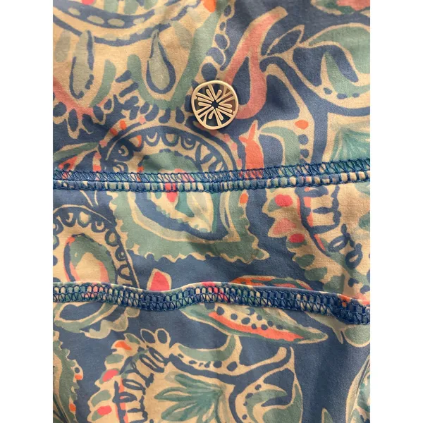 Lilly Pulitzer Luxletic Skort Skirt Size 12 Activewear Golf Tennis Blue Pink - Image 5