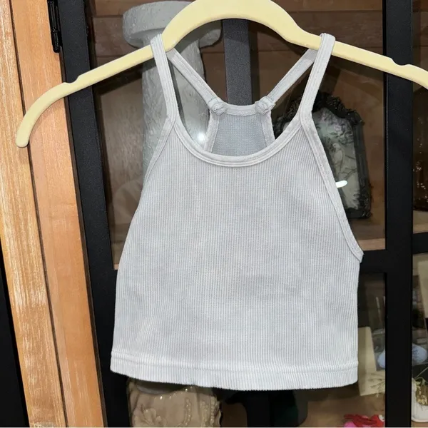FP Movement Happiness Runs Long Cropped Tank Top ribbed workout sports bra - Image 6