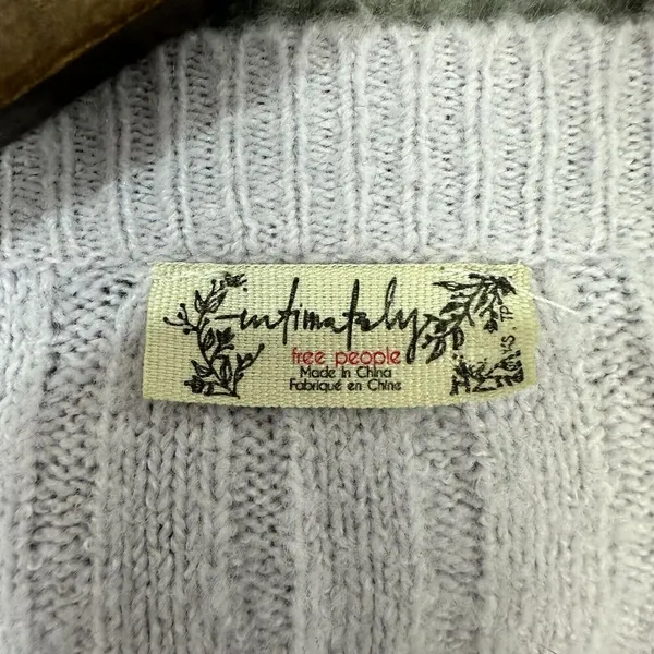 Free People Around The Clock Tunic Sweater Womens XS Purple‎ Oversized Cozy Boho - Image 2