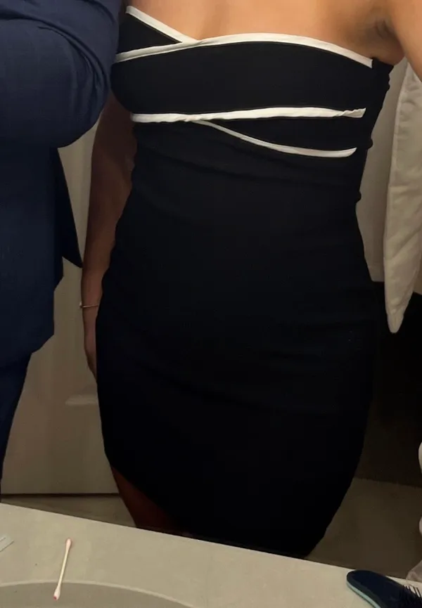 Black and White Mini Dress - Image 6