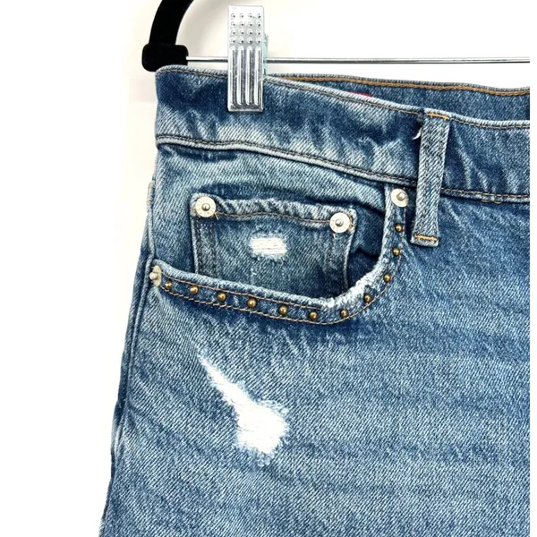 Lucky Brand Y2K Easy Rider Mid Rise Bootcut Jeans 10/30 Embroidered Boho Vibes - Image 5