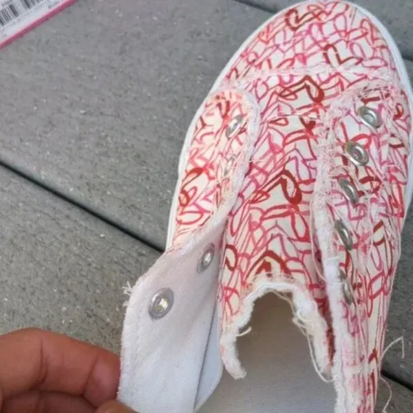 NWT Corky's Babalu Heart Print Slip On Sneakers | Corkys Heart Print Sneakers - Image 7