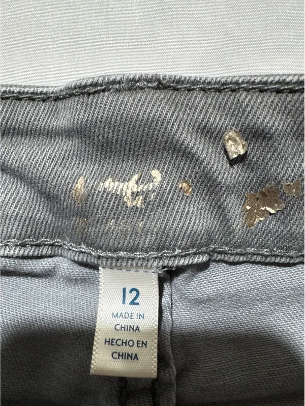 Gray Camouflage Pants with Front Pockets - Size 12 - Image 6