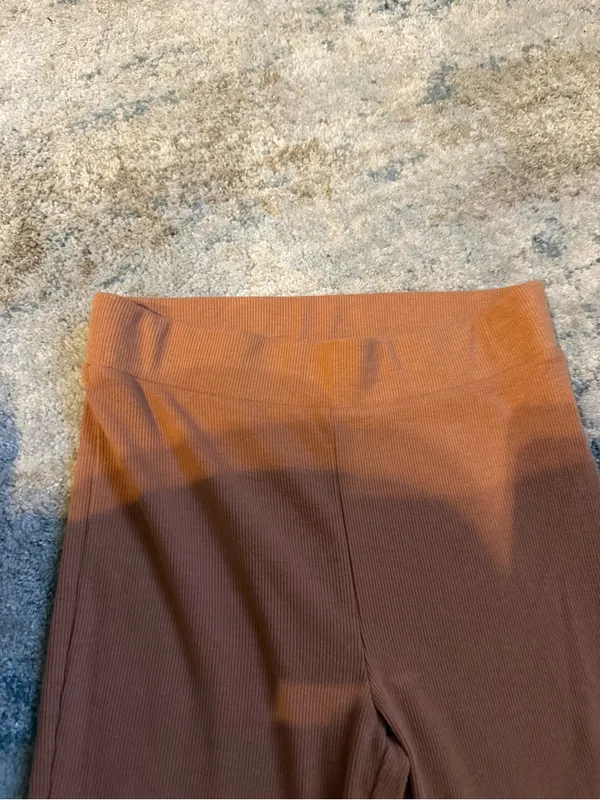 aerie Flared Leggings in Rust Orange - Image 3