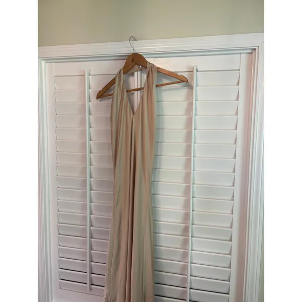 Show Me Your Mumu Gold Jasmine Halter Maxi Dress Size‎ Small - Image 5