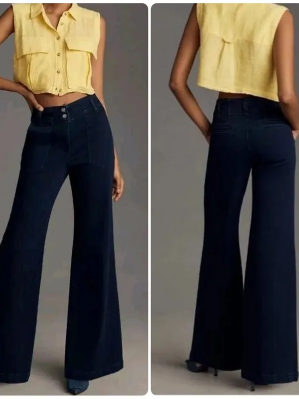 Anthropologie MAEVE The Naomi High-Rise Wide-Leg Jeans - Image 2