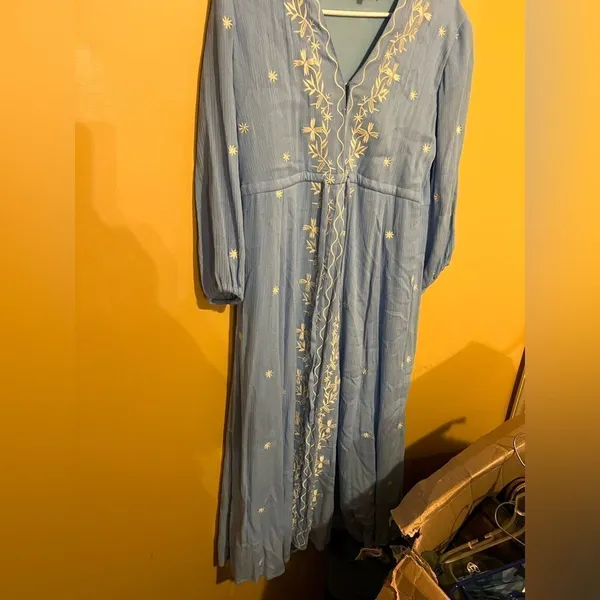 Brass‎ & roe medium blue maxi dress Blue - Image 2